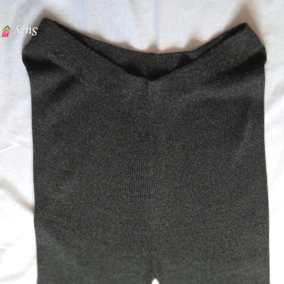 ZARA Knit Wide Leg Pants, High Rise - Picture 7 of 9